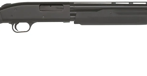 Mossberg 54210 500 Super Bantam Youth 20 Gauge Pump 3" 5+1 22" Blued Vent Rib Barrel, Blued Steel Receiver, Adj LOP Black Synthetic Stock, Right Hand