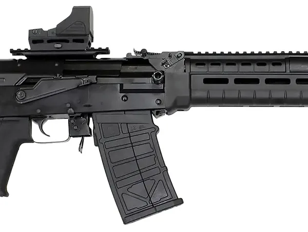 JTS Shotgun M12AKT2.1 M12AK T1 12 Gauge Semi-Auto 5+1 (2.75") 3" 18.70" Chrome-Lined Barrel, Black, M-Lok Handgaurd, Fixed Stock, Adj. Gas Block, 3 Chokes, Includes Red Dot