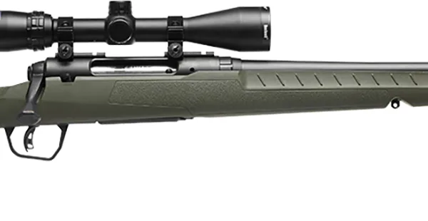 Savage Arms 32153 Axis 2 XP Combo Full Size 7mm-08 Rem 4+1 22" Black Sporter Barrel, Black Carbon Steel Receiver Drilled & Tapped, OD Green Fixed Synthetic Stock, Weaver 3-9x40mm Scope, Right Hand