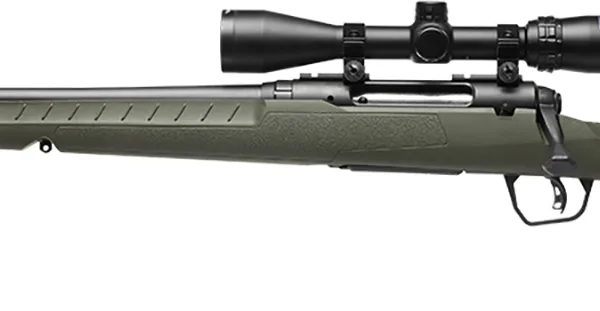 Savage Arms 32187 Axis 2 XP Combo Full Size 308 Win 4+1 22" BBlack Sporter Barrel, Black Carbon Steel Receiver Drilled & Tapped, OD Green Fixed Synthetic Stock, Weaver 3-9x40mm Scope, Left Hand