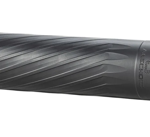 Anechoic X35LB Anechox 35L  35Cal/338Lapua/338/35Magnums Black Stainless Steel/Titanium 1 3/8"x24 w/ 1/2"x28 DTA
