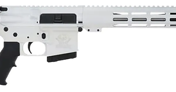 Great Lakes Firearms GL15350SSWHT16 GLFA  350 Legend 5+1 18" Stainless Threaded Barrel, White Cerakote Picatinny Rail Aluminum Receiver, M-LOK Handguard Black Synthetic Stock, Mil-spec Polymer Grip