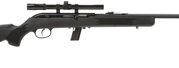 Savage Arms 40000 64 FXP Full Size 22 LR 10+1 21" Matte Black Sporter Barrel, Matte Black Grooved Carbon Steel Receiver, Matte Black Fixed Synthetic Stock, 4x15mm Scope, Right Hand