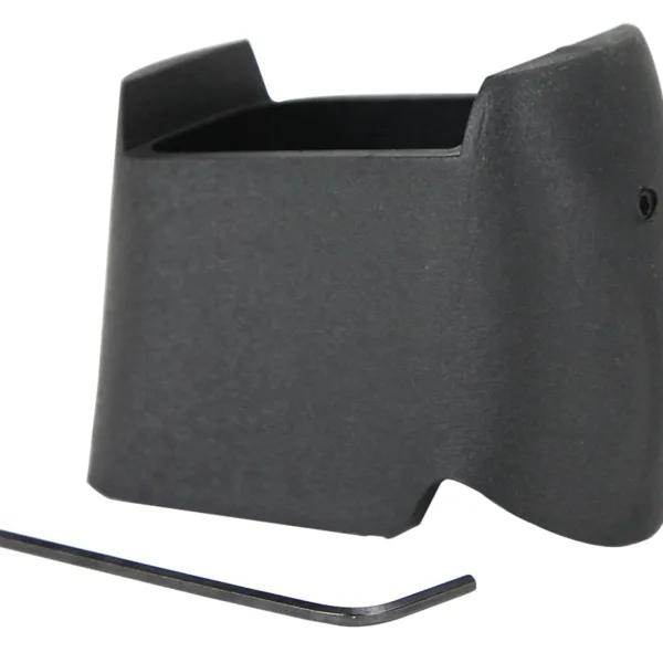 Pachmayr 03851 Mag Sleeve  Compatible w/Glock 17/22 Mags To Fit Glock 26/27 Models, Black Polymer