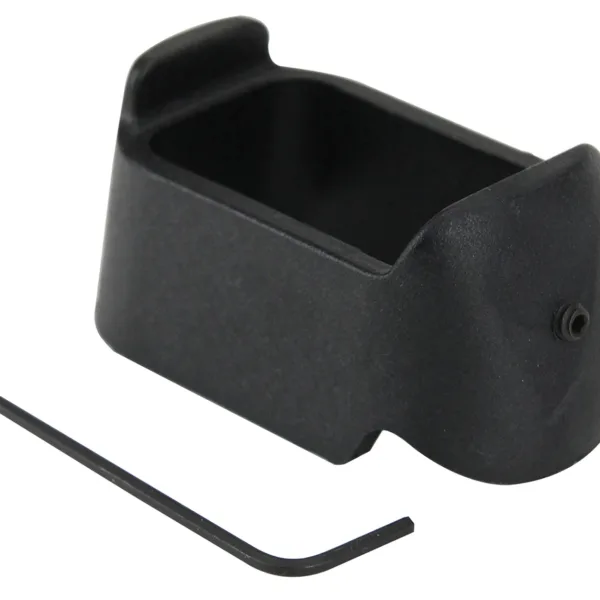 Pachmayr 03852 Mag Sleeve  made of Polymer with Black Finish for Glock 19,23 Mags to fit Glock 26 & 27 Models