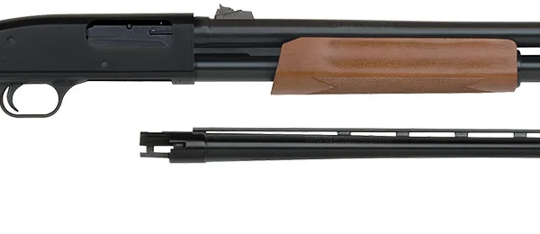 Mossberg 54264 500 Combo 12 Gauge 5+1 3" 24" Slugster/28" Vent Rib Steel Barrels, Dual Extractors,  Blued Steel Receiver w/Integral Scope Mount, Fixed Wood Stock, Fully Rifled Bore Choke