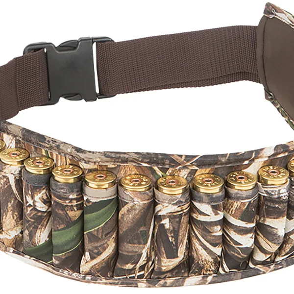 Allen 2525 Waterfowl Shotgun Shell Belt Realtree Max-4 Neoprene 25rd Shotgun Waist Mount Adjustable Belt