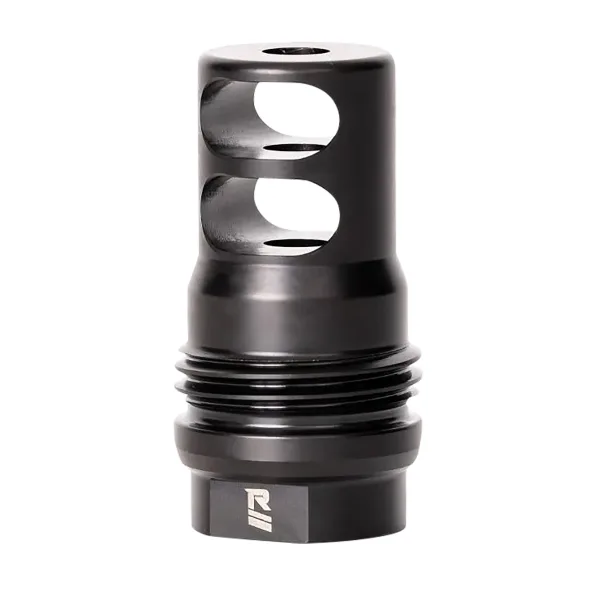 Rugged Suppressor MB010 2 Port Brake  Black for 1/2"-28 tpi Threads & 2.16" OAL for 5.56x45mm NATO Radiant762, Surge762, Razor762 & Micro30 Suppressors