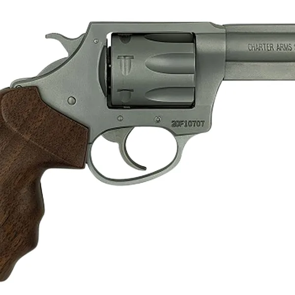 Charter Arms 73230 Professional IV Large 32 H&R Mag, 7 Shot 3" Matte Stainless Steel Barrel & Cylinder, Anodized Aluminum Frame w/Finger Grooved Wood Grip