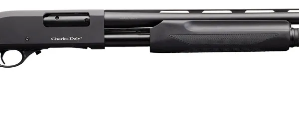 Charles Daly 930198 301  12 Gauge 3" 4+1 28" Vent Rib Blued Barrel, Black Anodized Aluminum Receiver, Black Synthetic Stock, Auto Ejection, Includes 3 Chokes