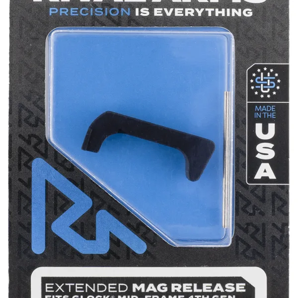 Rival Arms RA72G002A Magazine Release  Glock Gen4 Extended Hard Black Anodized Aluminum