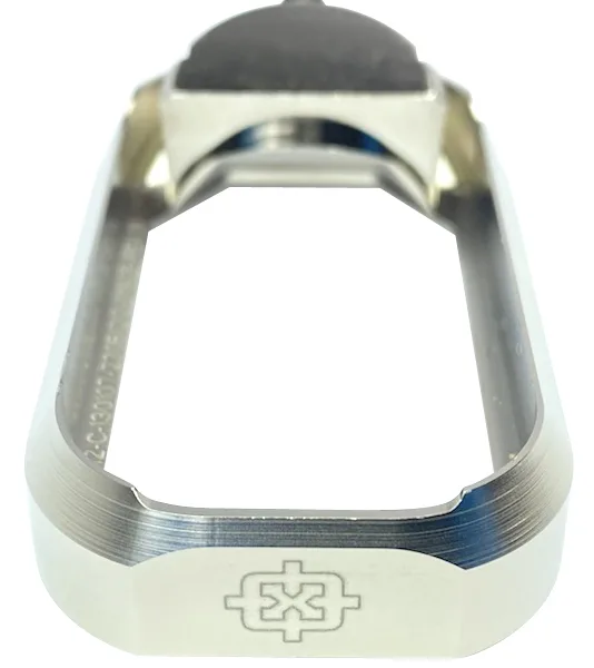 Cross Armory CRGFMWSV Flared Magwell  Compatible w/Glock Gen1-3 Silver Anodized Aluminum