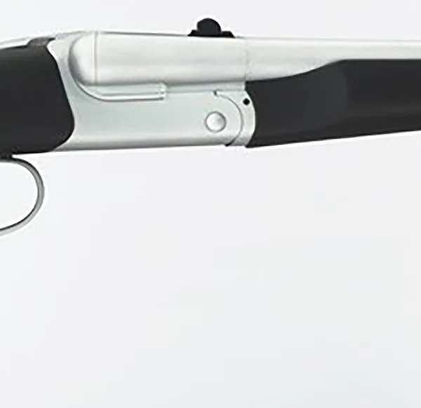 Taylors & Company 210248 Alaskan Howdah Pedersoli 45 Colt (Long Colt) SA 410 Gauge 2 Shot 10.25" Matte Chrome Octagon Barrel, Matte Chrome Steel Frame, Black Rubber Grip