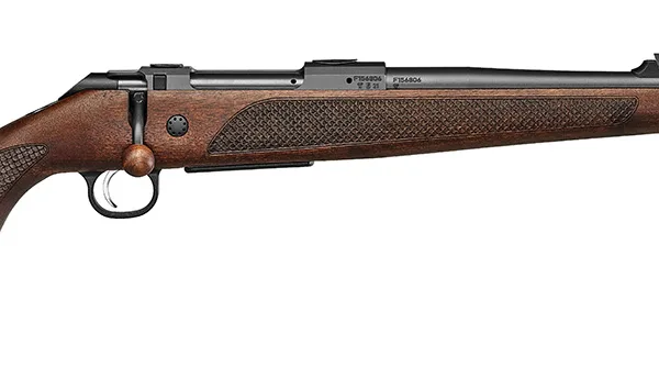 CZ-USA 07304 CZ 600 Lux Full Size 300 Win Mag 3+1 24" Black Threaded Barrel, Black Steel Receiver, Walnut Bavarian Style Stock, Right Hand