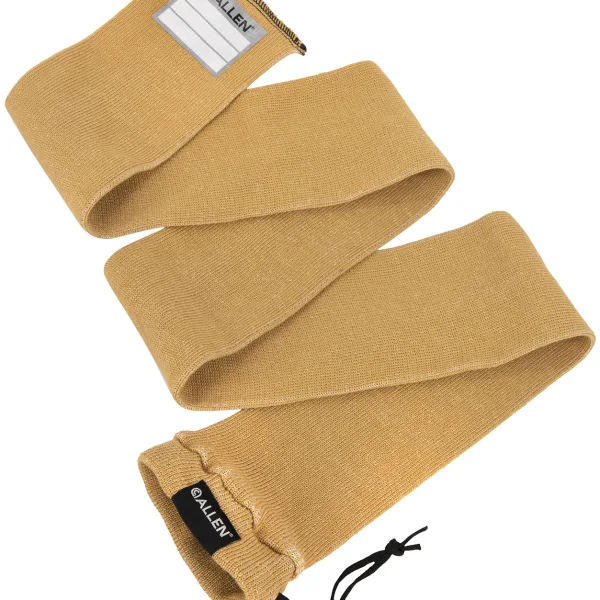 Allen 13172 Stretch Knit Gun Sock Coyote Silicone-Treated Knit w/Custom ID Labeling Holds Rifles with Scope or Shotguns 52" L x 3.75" W Interior Dimensions