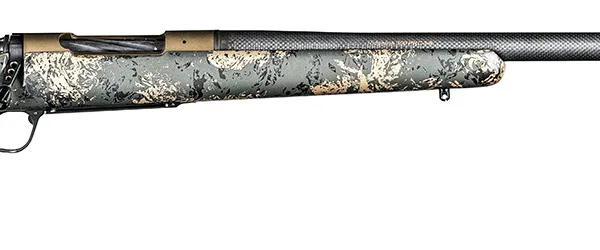 Christensen Arms 8010618600 Ridgeline FFT 22-250 Rem 4+1 20" Carbon Fiber/Threaded Barrel, Burnt Bronze Cerakote, Green with Black/Tan Accents Stock