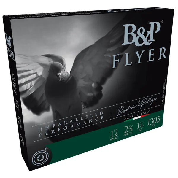 B&P 12B14P75 Competition Flyer 12Gauge 2.75" 1 1/4oz 7.5Shot 10 Per Box/10 Case