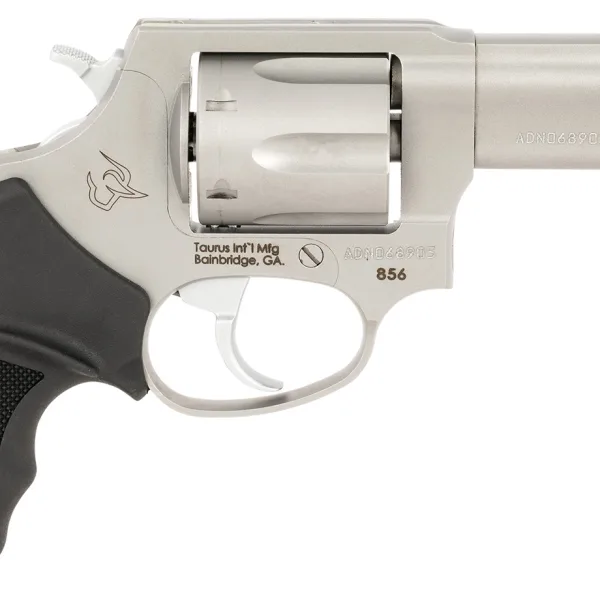 Taurus 2-856P39 856 T.O.R.O. Small 38 Special +P 6 Shot 3" Matte Stainless Steel Barrel, Cylinder & Frame, Black Rubber Grip, Transfer Bar Safety, Exposed Hammer