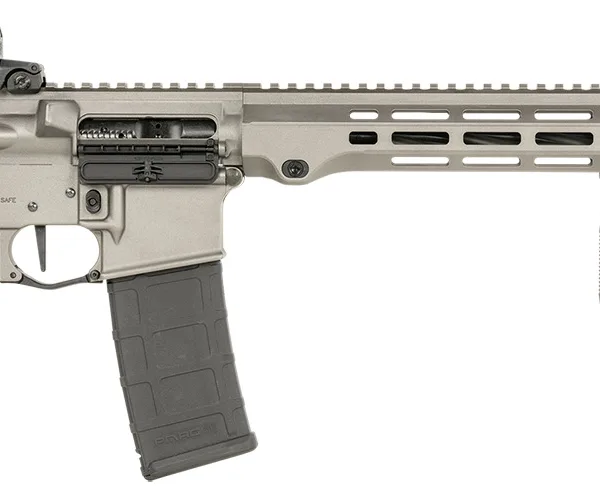 Maxim Defense MXM49734 MD15 L 5.56x45mm NATO 30+1 16" Fluted Barrel, Sniper Gray Rec/M-LOK Handguard, Black Magpul Furniture, SL-K Stock, MBUS Sights, Blackout Defense Flat Trigger
