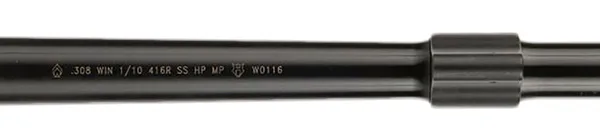 Ballistic Advantage BABL308019PQ Premium Series  308 Win 16" Threaded Hanson Profile, Midlength with Low Pro Gas Block, Black QPQ 4150 Chrome Moly Vanadium Steel, Fits AR-10