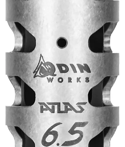 Odin Works MBATLAS65 Atlas Compensator 5/8-24 Threads 3" OAL 1" Diameter 6.5 Grendel