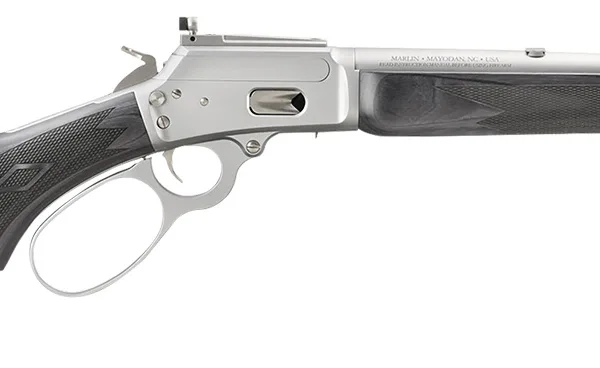 Marlin  1894 Trapper Full Size 44 Special/44 Rem Mag 8+1/9+1 16.10" Satin Threaded Barrel, Satin Stainless Steel Receiver, Fixed Black Laminate Stock