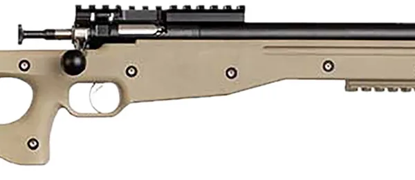 Crickett KSA2150 Precision  Full Size 22 LR Single Shot 16.10" Blued Threaded Bull Barrel, Blued Crickettinny Rail Steel Receiver, Flat Dark Earth Synthetic Adj LOP Stock