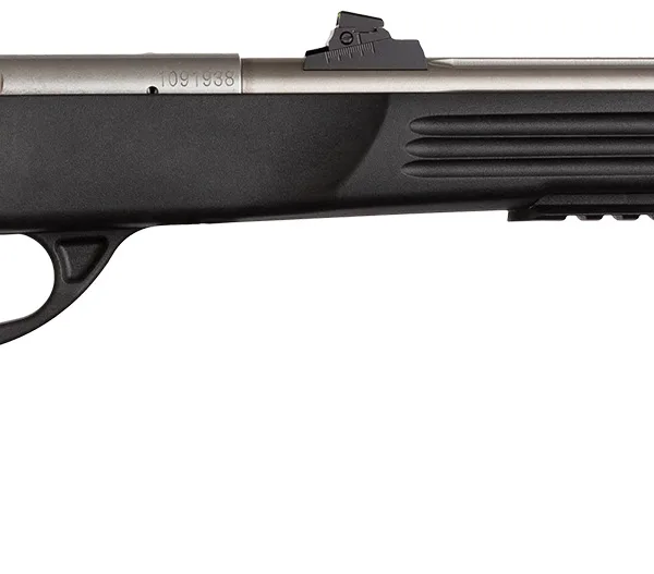 Crickett KSA796 Hunter Adult 22 WMR 1rd 9" Threaded Single Shot Stainless Barrel, Black Synthetic Grips