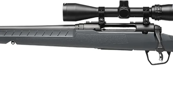 Savage Arms 32213 Axis 2 XP Combo 270 Win 4+1 22" Black Sporter Barrel, Black Drilled & Tapped Steel Receiver, Fixed Gray Synthetic Stock, Left Hand, Boresighted 3-9x40