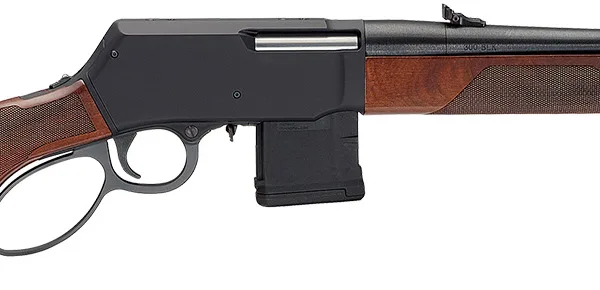 Henry H023300 Supreme  300 Blackout 10+1 16.50" Blued Threaded Barrel, Black Hardcoat Anodize Drilled & Tapped Aluminum Receiver, Fixed American Walnut Stock, Ambidextrous