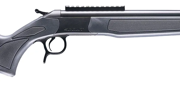 CVA CR4441 Scout  400 Legend 1rd 20" Blued Threaded Barrel, Blued Picatinny Rail Receiver, Stealth Gray Fixed Synthetic Stock