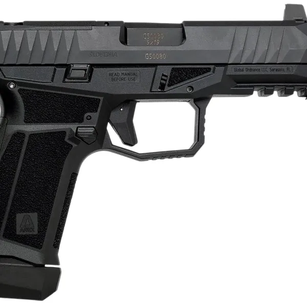 Global Ordnance LLC 815537024791 Delta M Gen2 9mm Luger 15+1 4" Black Threaded Barrel, Black Nitride Optic Cut/Serrated Slide, Black Frame, Ambidextrous