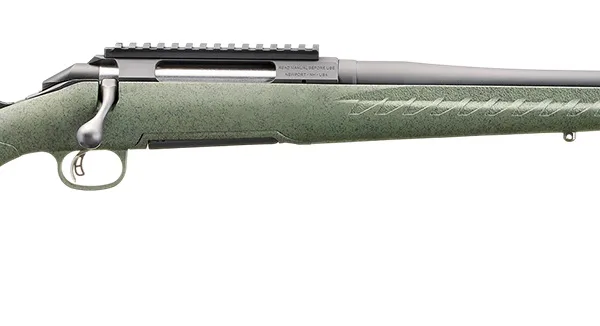 Glenfield 52003 Model A  Full Size 270 Win 4+1 20" Matte Black Threaded Barrel, Matte Black Alloy Steel Receiver w/Picatinny Rail, Moss Green Splatter Fixed Synthetic Stock, Thread Protector