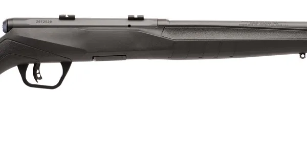 Savage Arms 70540 B Series F Full Size 22 WMR 10+1 21" Matte Black Button Rifled Barrel, Matte Black Drilled & Tapped Carbon Steel Receiver, Matte Black Fixed Synthetic Stock, Left Hand