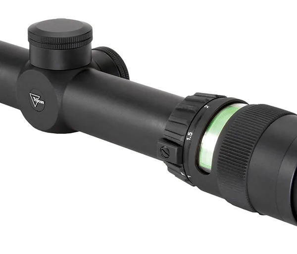 Trijicon 200054 AccuPoint  Black Hardcoat Anodized 1-4x 24mm 30mm Tube German #4 Crosshair w/ Green Dot Reticle