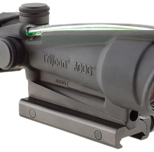 Trijicon 100149 ACOG  Black Hardcoat Anodized 3.5x35mm Illuminated Green Chevron .223/5.56 BDC Reticle