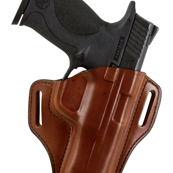 Bianchi 25016 57 Remedy  OWB Size 10 Tan Leather Belt Slide Fits Colt 1911 Government Right Hand