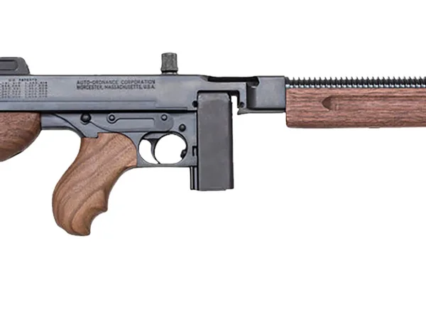 Thompson T110SH 1927A-1 Deluxe 45 ACP Caliber with 18" Barrel, 10+1 Capacity (Stick), Blued Metal Finish, American Walnut Stock Horizontal Wood Grip Right Hand