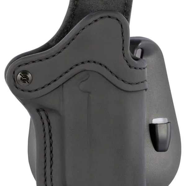 1791 Gunleather ORPDH1SBLR BH1 Optic Ready OWB 01 Stealth Black Leather Paddle Fits 4-5" 1911