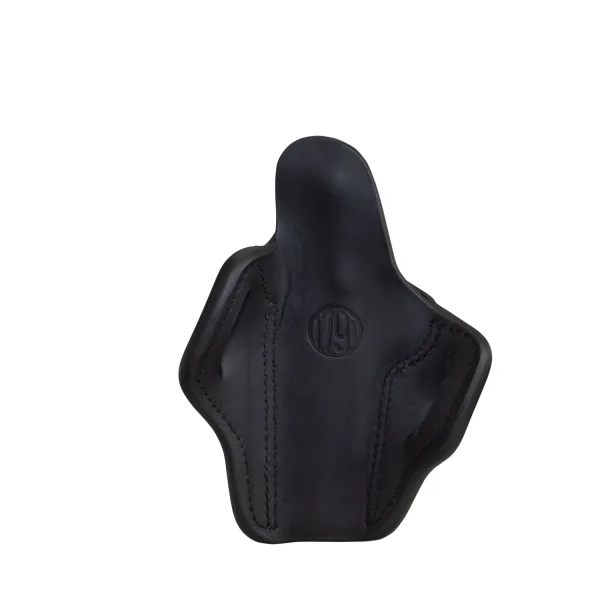 1791 Gunleather ORBH1SBLR BH1 Optic Ready OWB Size 01 Stealth Black Leather Belt Slide Fits 5" 1911 Right Hand