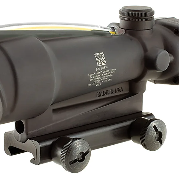 Trijicon 100143 ACOG  Matte Black 3.5x 35mm Illuminated Amber Chevron .308/7.62 BDC Reticle