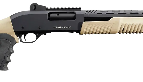 Charles Daly 930279 301  12 Gauge 3" 5+1 18.50" Barrel w/Heat Shield, Black Metal Finish,  Synthetic Flat Dark Earth Fixed Pistol Grip Stock & Forend, Auto Ejection, Includes 3 Choke Tubes