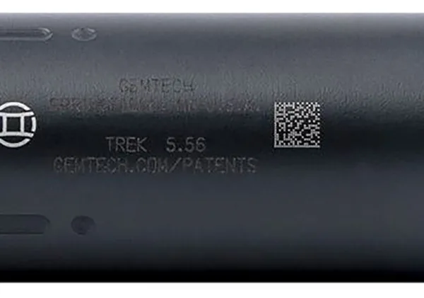 Gemtech 12110 Trek  5.56x45mm NATO 1.5" Black Cerakote 17-4 Stainless Steel 1/2"-28 tpi