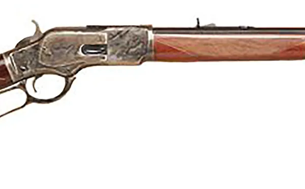 Cimarron CA213 1873 Short Deluxe Full Size 38 Special/357 Mag 10+1, 20" Blued Octagon Steel Barrel, Color Case Hardened Steel Receiver, Walnut Fixed Pistol Grip Stock, Right Hand