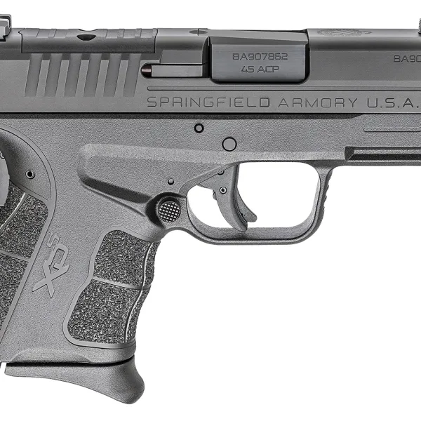 Springfield Armory XDSG93345BOSP XD-S Mod2 OSP 45 ACP 5+1 6+1 3.30" Black Melonite Steel Barrel & Optic Ready/Serrated Slide, Black Polymer Frame w/Picatinny Rail, Black Textured Polymer Grip