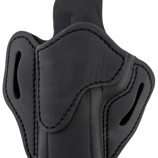 1791 Gunleather ORBH24SBLL BH2.4 Optic Ready OWB 2.4 Stealth Black Leather Belt Slide Fits Walther PPQ/Sig P320/Springfield XD-M Left Hand