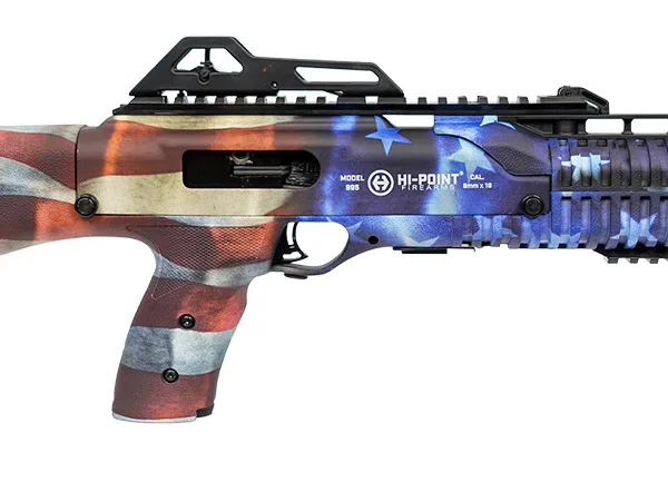 Hi-Point 4595TSFLG 4595TS Carbine 45 ACP 17.50" 9+1, American Flag, Skeletonized Stock, Adjustable Sights