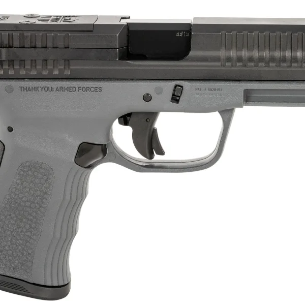 FMK FMKG49DG G3  9mm Luger 14+1 4" Stainless Steel Barrel, Black Optic Cut/Serrated Carbon Steel Slide, Dark Gray Polymer Frame w/Picatinny Rail, Black Backstrap Grip