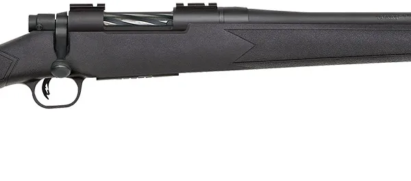 Mossberg 28175 Patriot  Full Size 400 Legend 4+1 20" Matte Blued Threaded Barrel, Matte Blued Drilled & Tapped Stainless Steel Receiver, Fixed Black Synthetic Stock, Right Hand