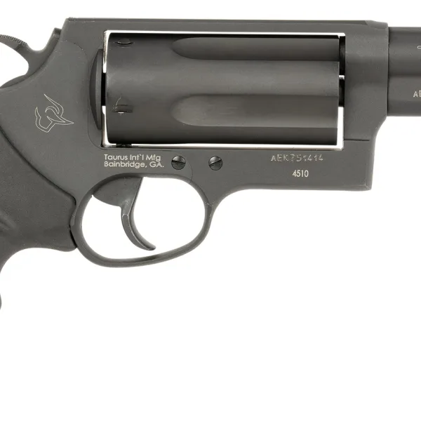 Taurus 24410P31T Judge T.O.R.O. Compact Frame 45 Colt (Long Colt)/410 Gauge 5 3" Matte Black Oxide Steel Barrel, Cylinder & Steel Frame, Black Rubber Grip, Transfer Bar Safety, Exposed Hammer
